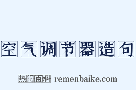 空气调节器造句是什么意思的图片